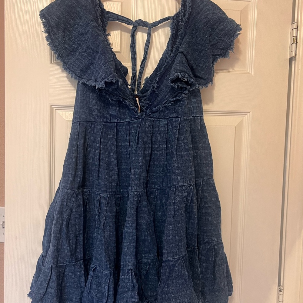 Denim Blue free people Dress
